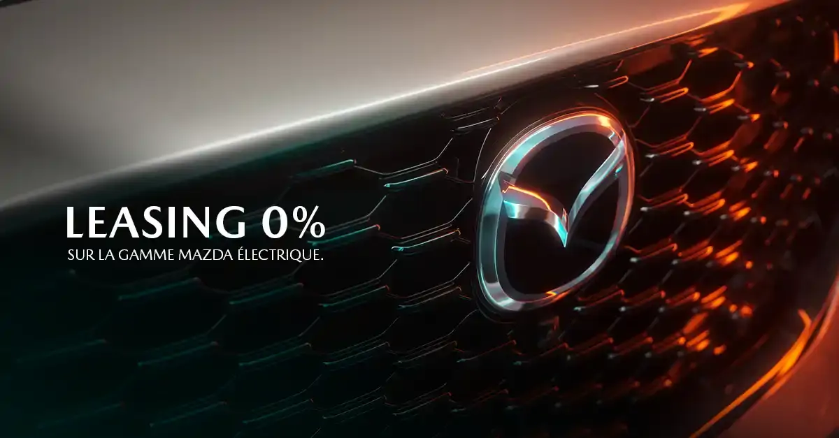 Leasing 0% sur la gamme Mazda électrique