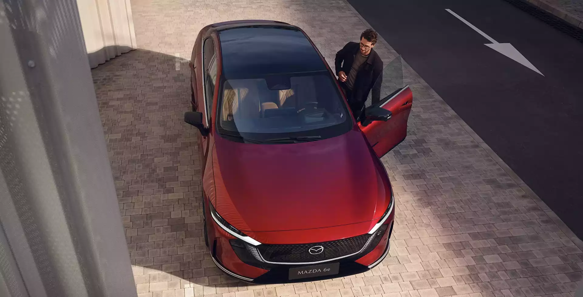 Vue du dessus de la Mazda6e 2026 Groupe Chevalley