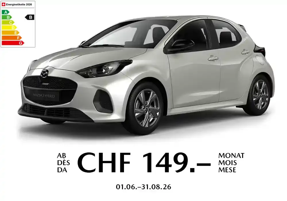 Offre de leasing sur la citadine Mazda2 Hybrid