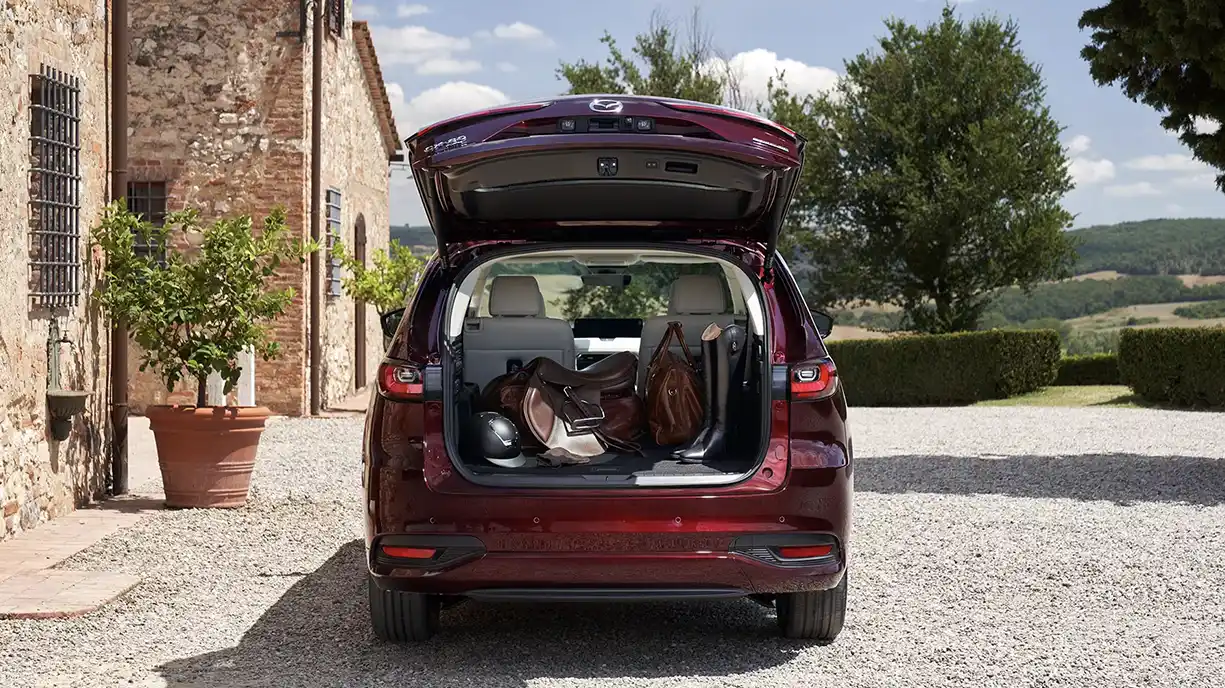 Espace de chargement modulable du Mazda CX-80 groupe chevalley