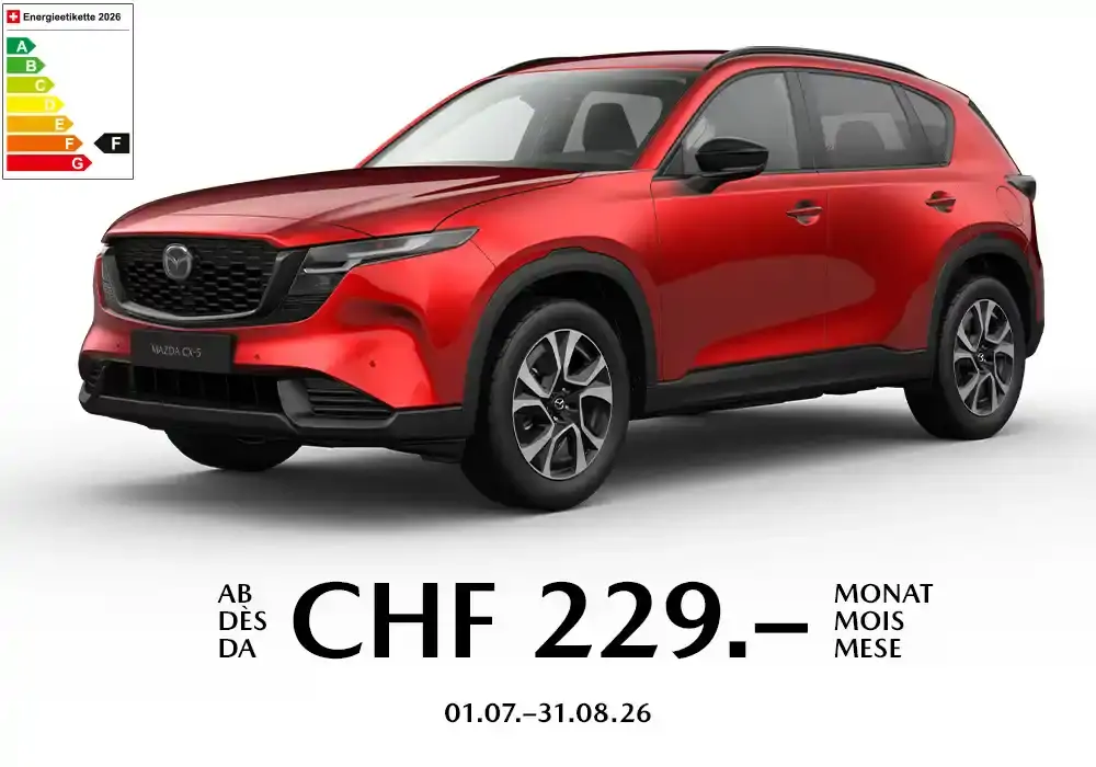 MAZDA CX-5 dès CHF 269.- par mois à Genève
