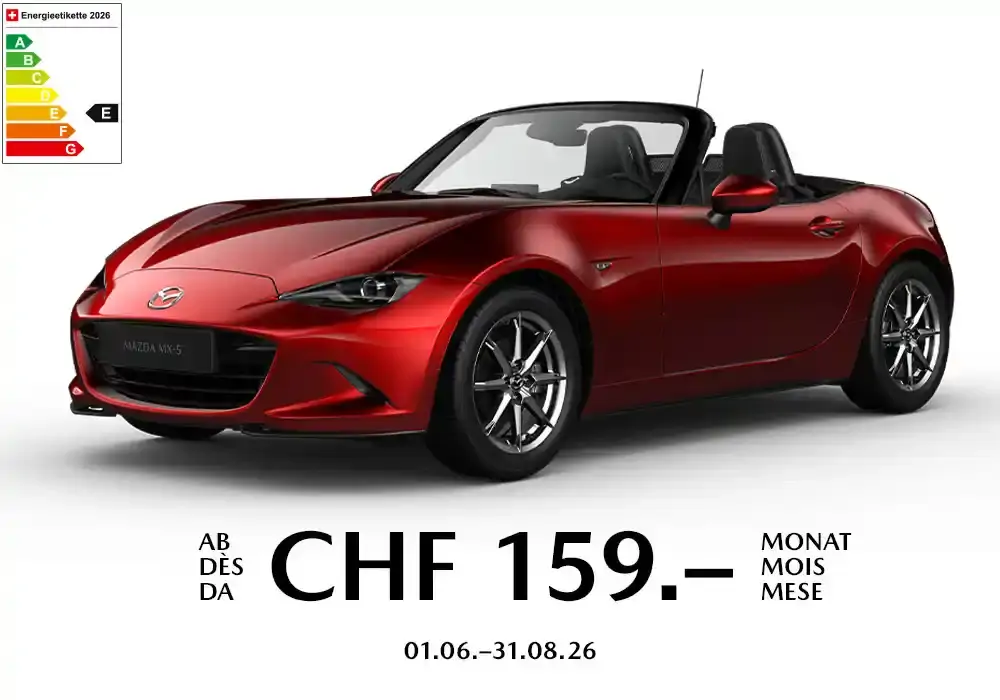 offre sur nos roadster MAZDA MX-5 à Genève