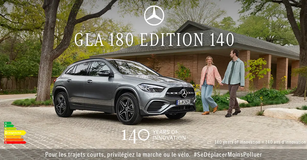 Offre GLA 180, Edition 140 ans