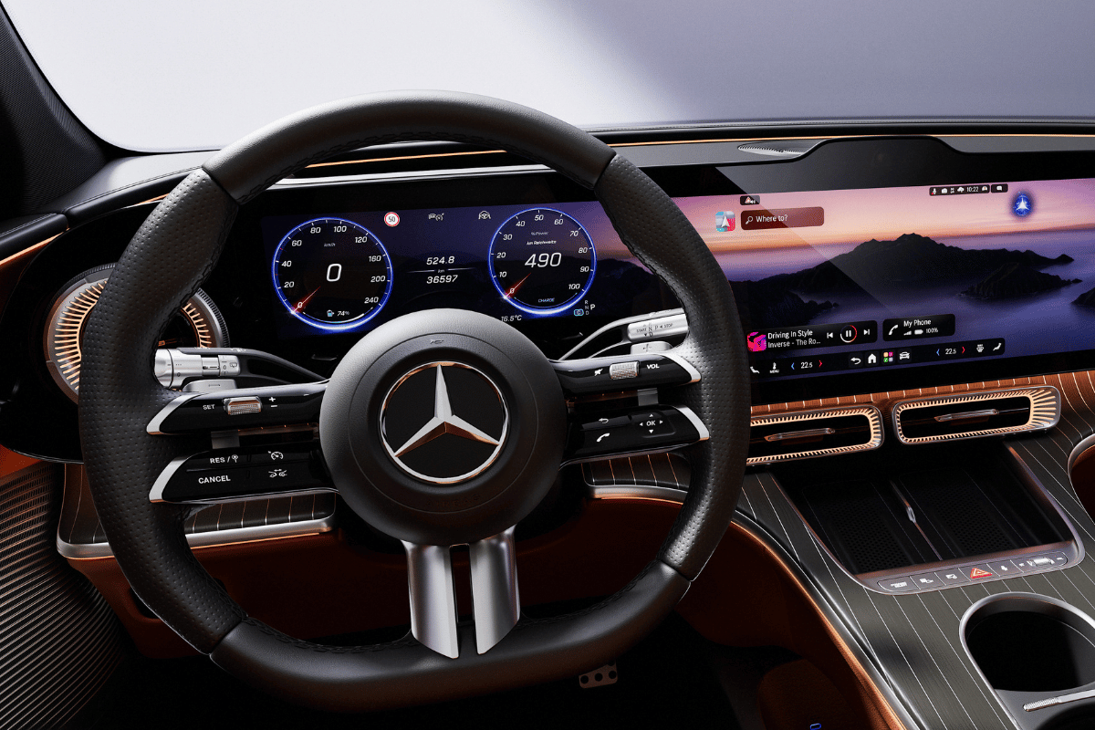 Vue avant Mercedes Benz SUV GLC 100% électrique 