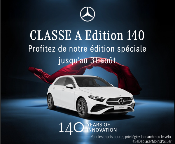 Mercedes-Benz Classe A Edition 140 à partir de 350€/mois 
