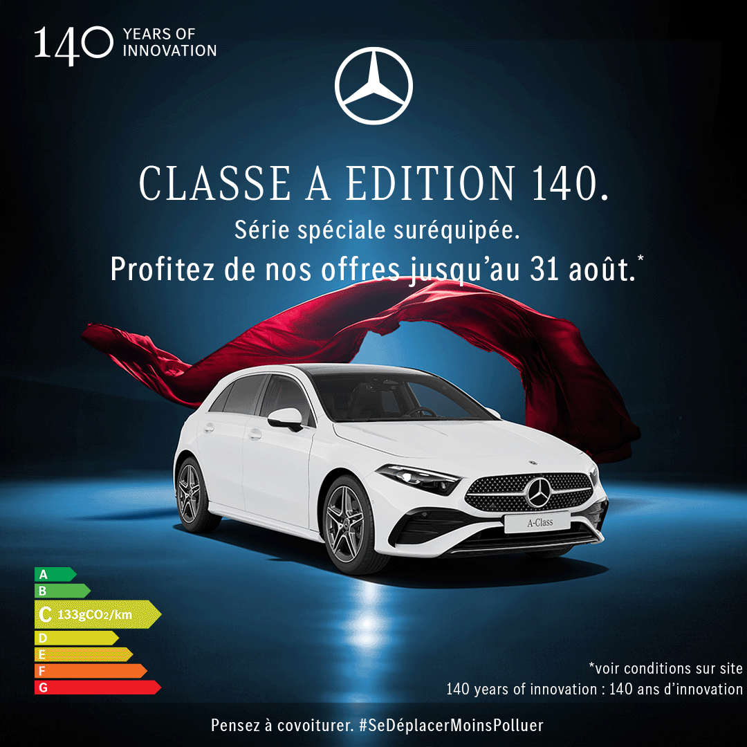 Mercedes-Benz Classe A Edition 140 à partir de 350€/mois 