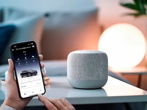 Application Mercedes-Benz affichant les informations du véhicule