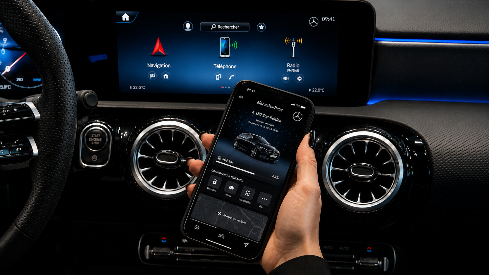 📱 Utilisez Mercedes me pour gagner du temps