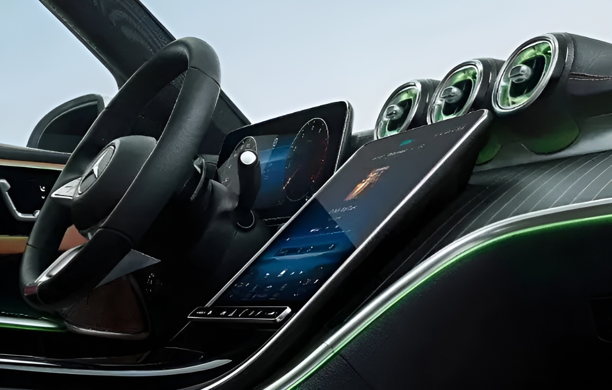 Mercedes-EMB - Classe C break - Vue console centrale