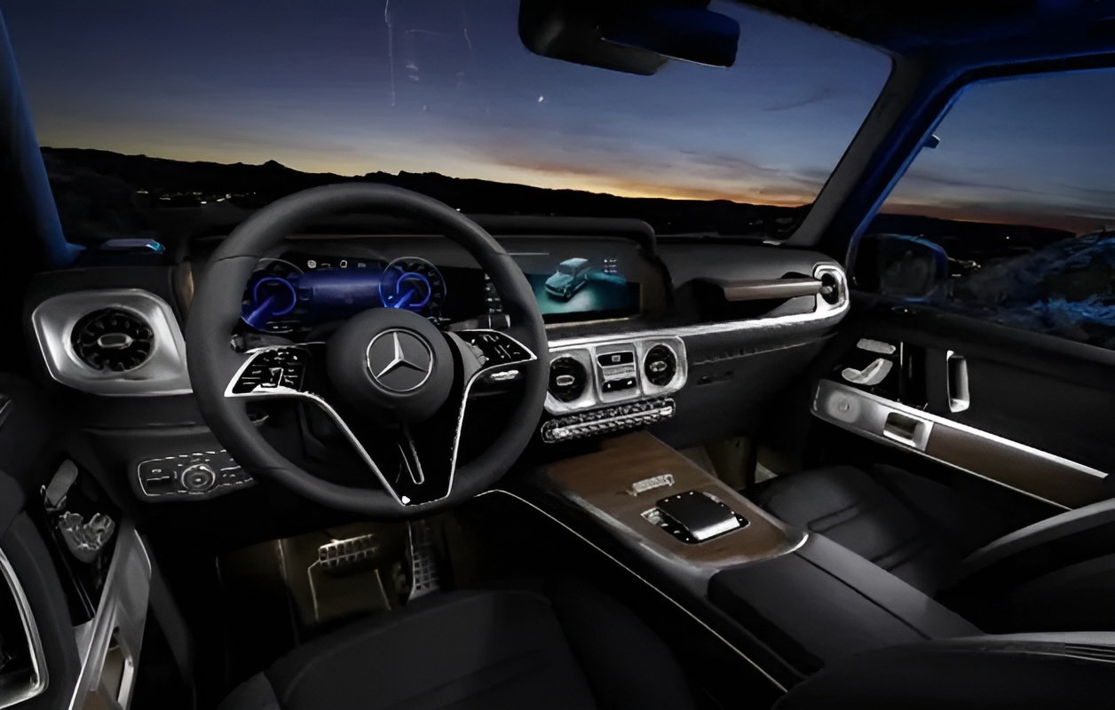 Mercedes-EMB - Classe G - Vue poste de pilotage