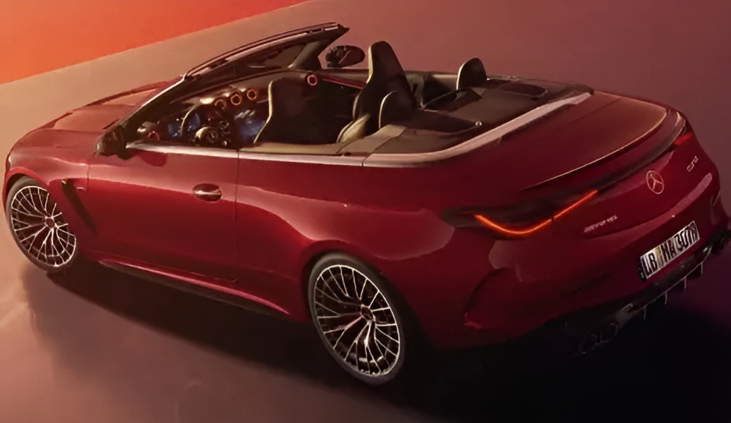 Mercedes-EMB - CLE Cabriolet - Vue trois quart arrière dessus