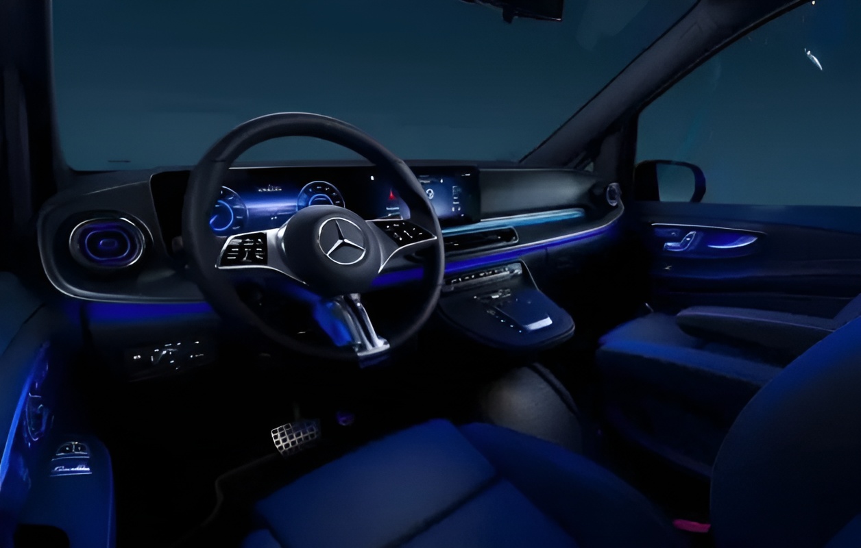 Mercedes Etoile Mont Blanc - Mercedes-Benz - Modèle EQV - Intérieur