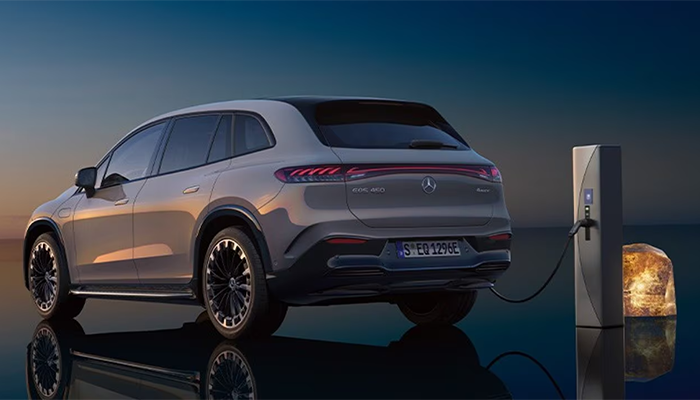 Mercedes-EMB - EQS SUV - Vue de dessus