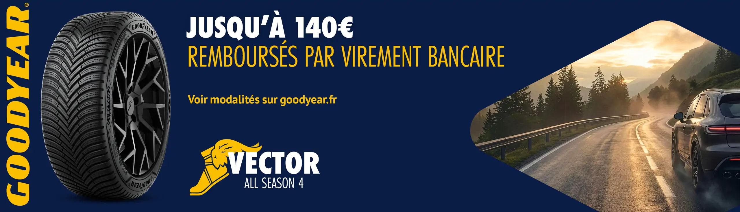 Offre de remboursement pneus GOODYEAR - Hiver 2026