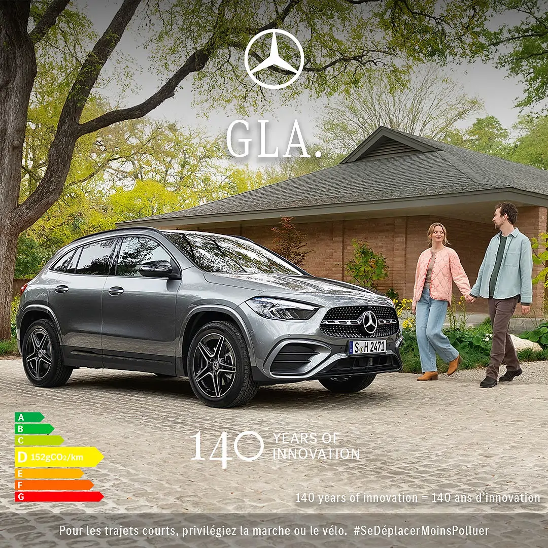 Profitez d'1 an d'assurance auto Mercedes-Benz Assurance offert* a l'achat de votre GLA !