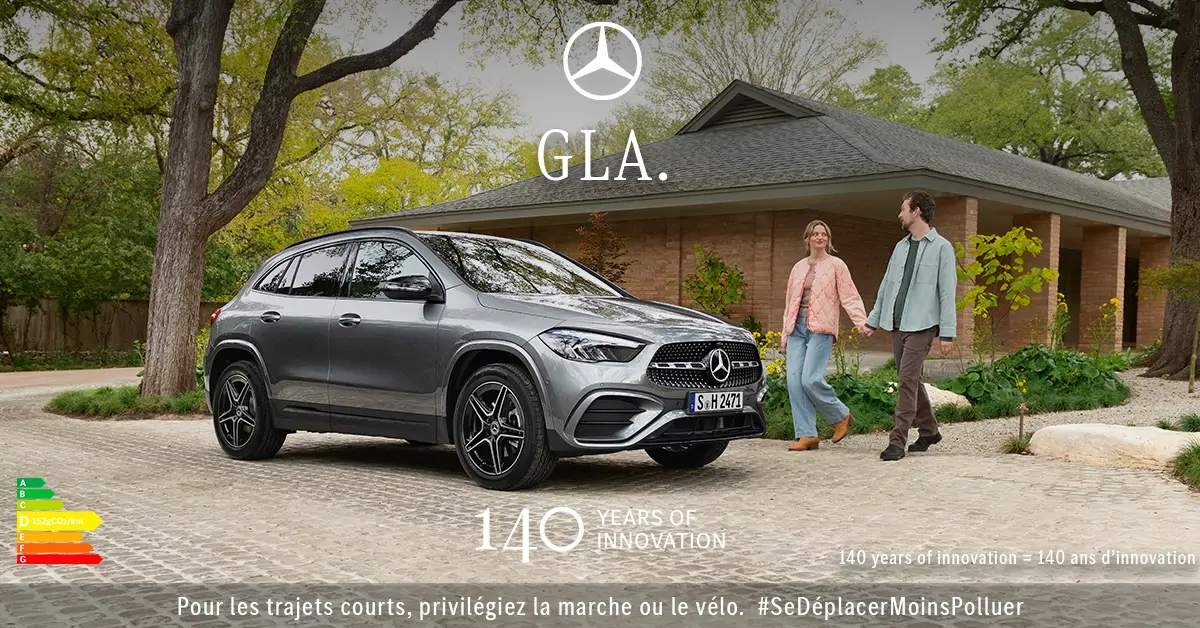 Profitez d'1 an d'assurance auto Mercedes-Benz Assurance offert* a l'achat de votre GLA !