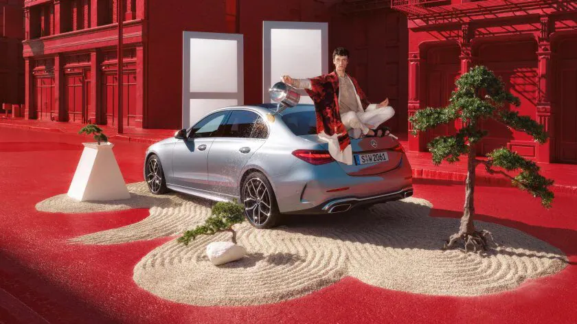 Mercedes Huillier - vue arrière classe c berline