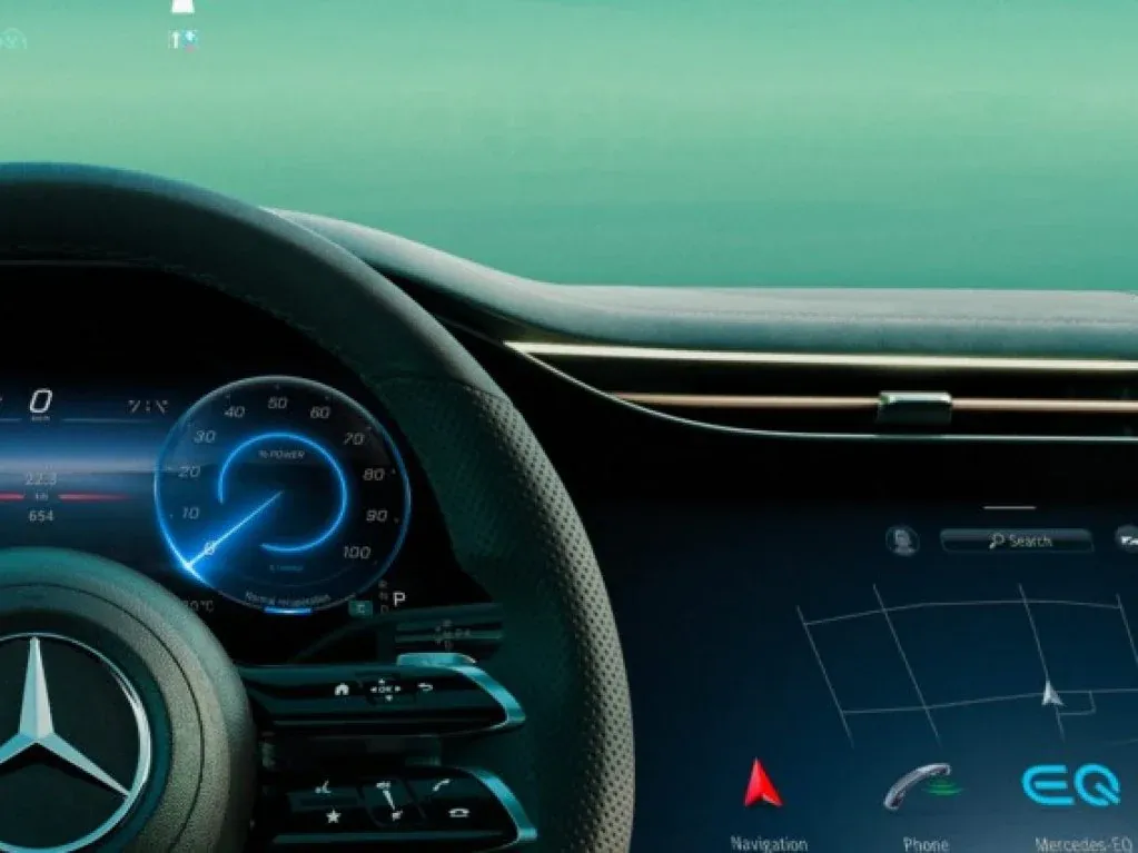 Mercedes Benz EQE onglet technologie
