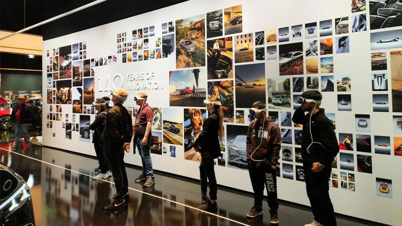 Parcours immersif 140 ans d'innovation Mercedes-Benz