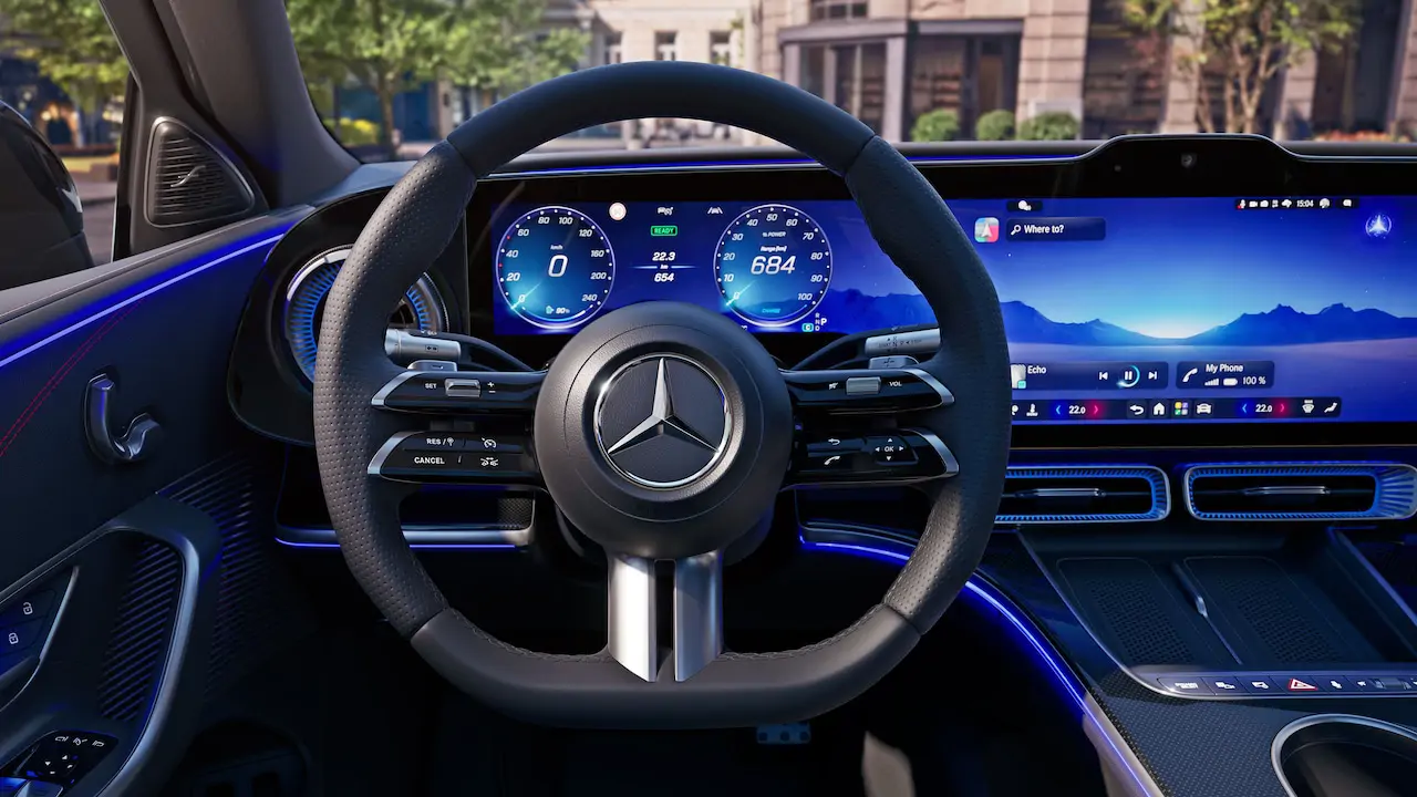 Volant de la nouvelle Mercedes Classe C