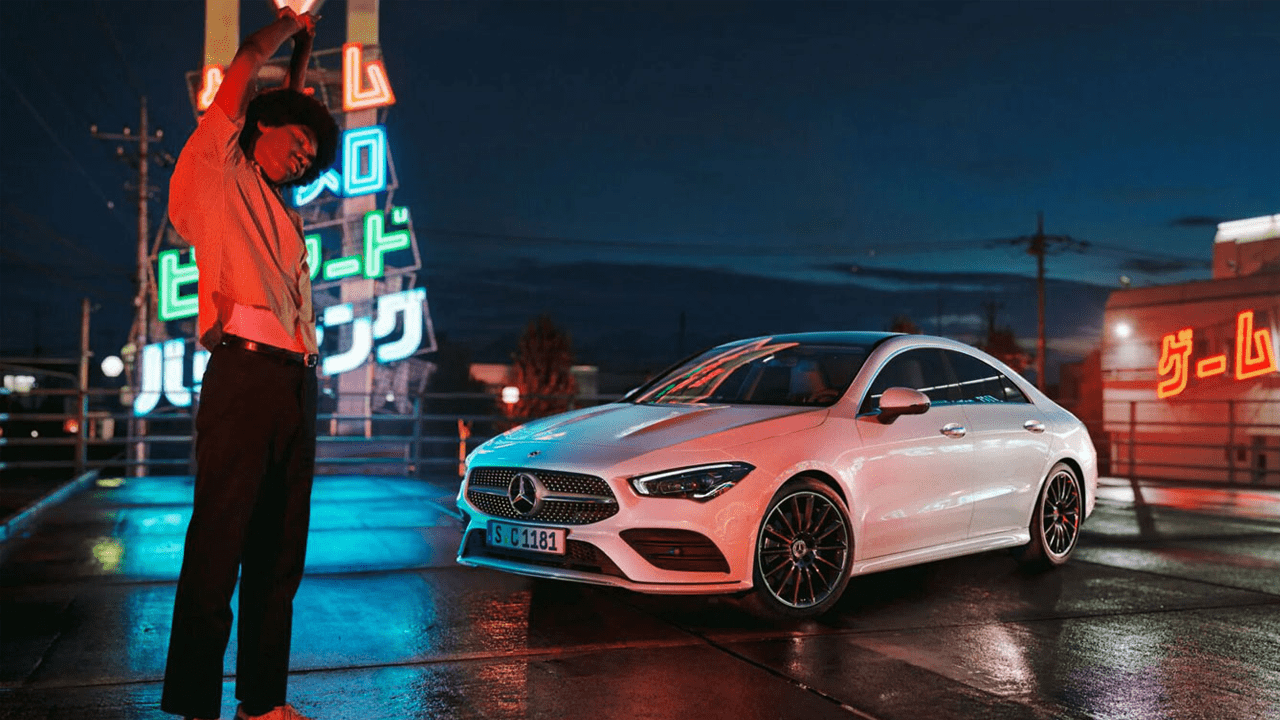 Mercedes-Benz finition blanche de nuit