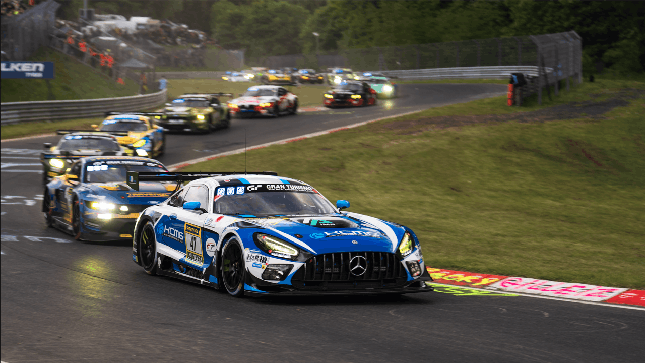 Mercedes AMG GT 3 lors des 24 Heures du Nürburgring 2026