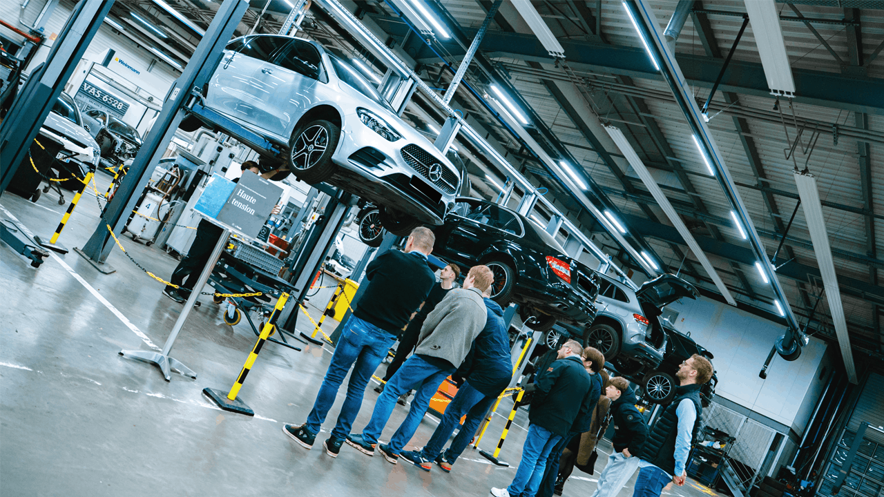 Atelier de la concession Mercedes-Benz Kroely Strasbourg