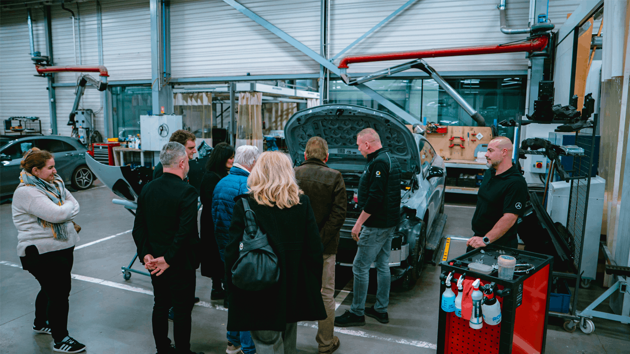 Atelier de la concession Mercedes-Benz Kroely Strasbourg
