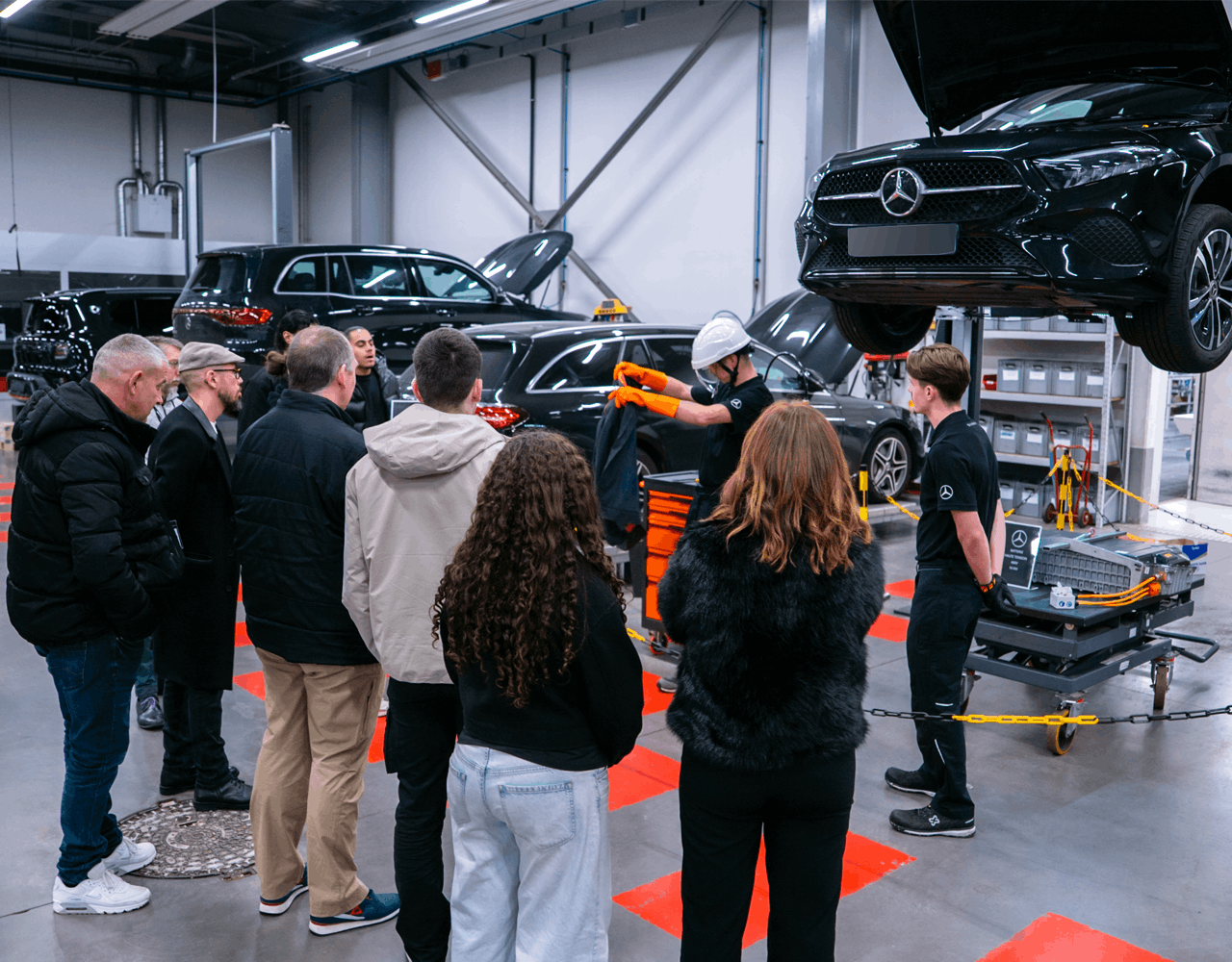 Atelier de la concession Mercedes-Benz Kroely Strasbourg