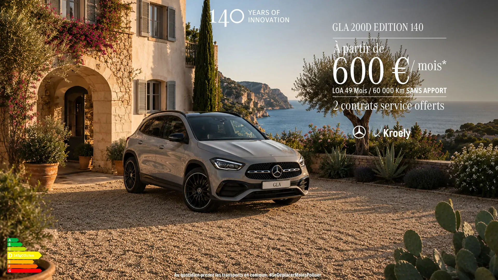 Profitez de notre offre estivale sur le GLA à partir de 600€/mois* !