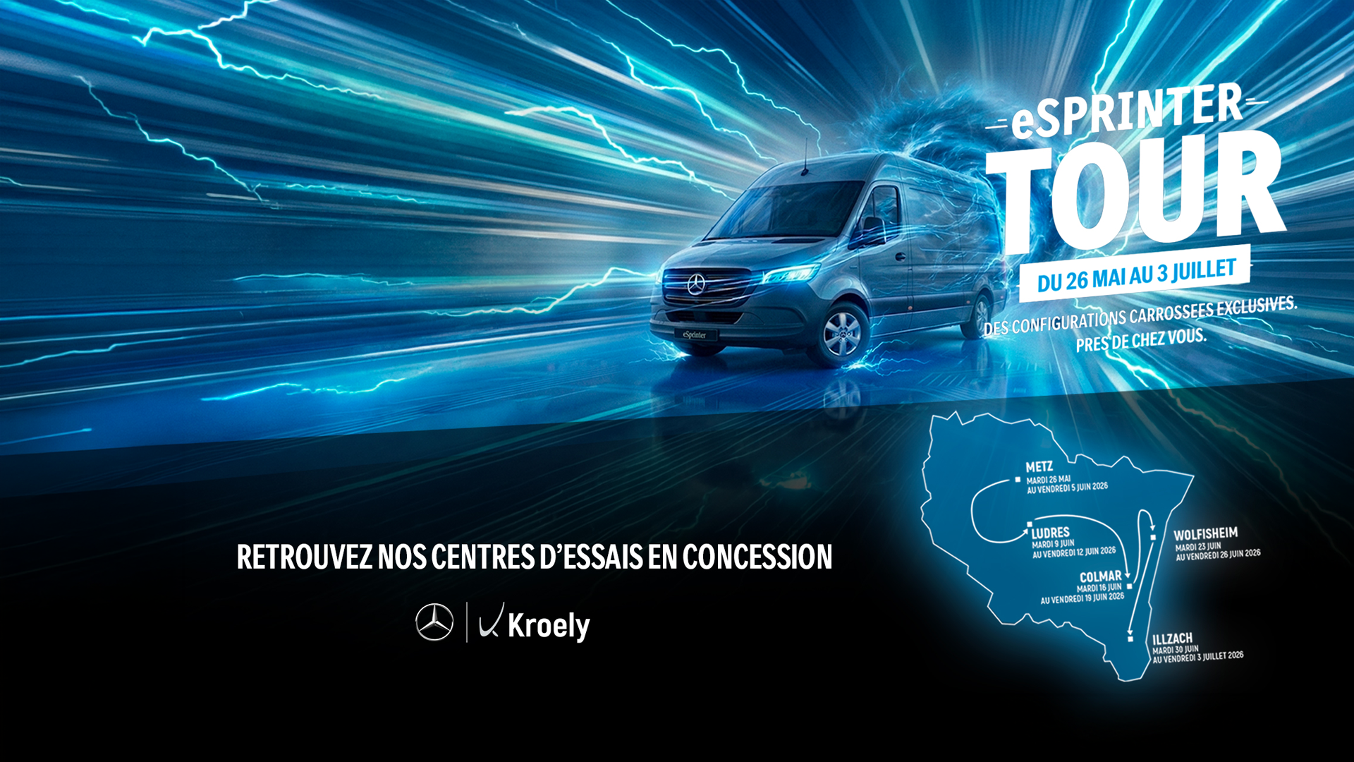 eSprinter Tour, découvrez des configurations carrossées exclusives près de chez vous !
