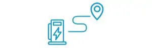 INDICATIONS POUR SE RENDRE À LA BORNE DE RECHARGE

