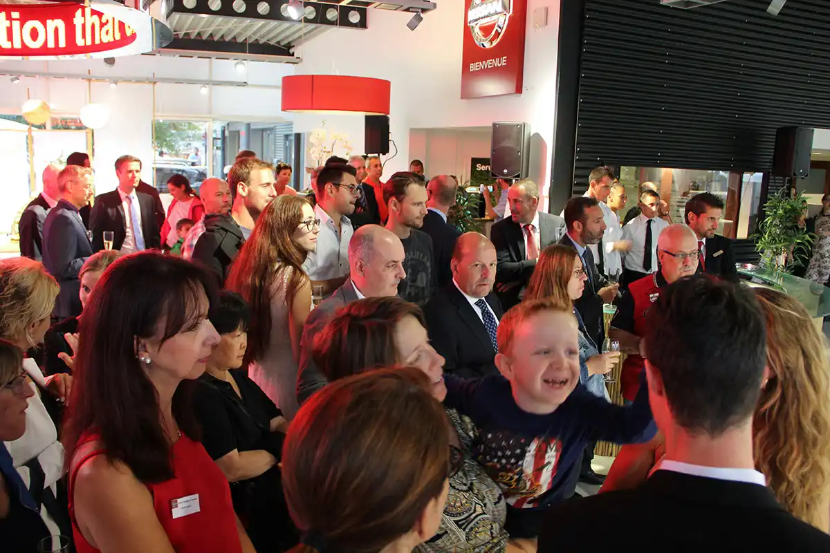 Soirée inauguration showroom Nissan Groupe Chevalley à Genève en 2016