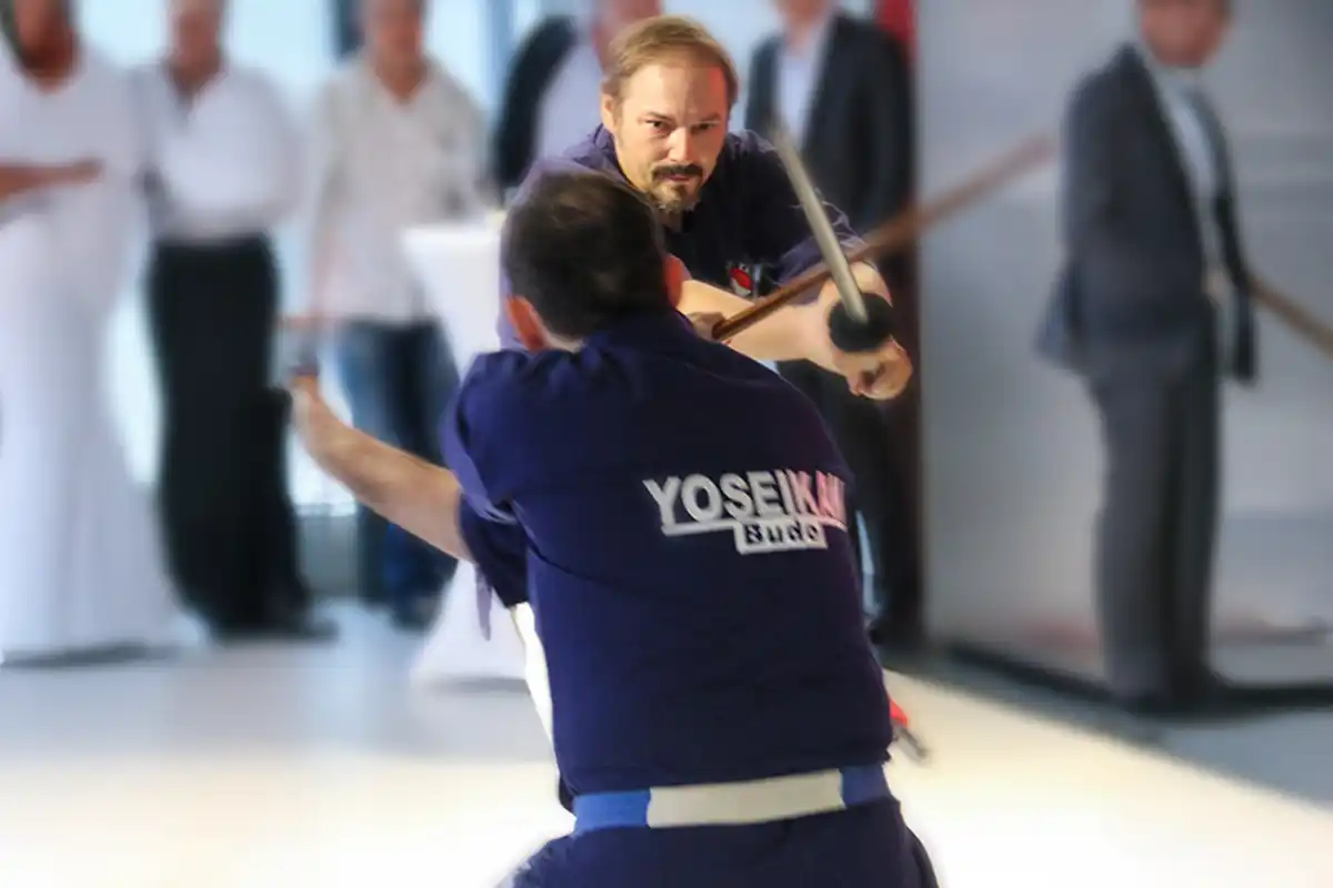 Démonstration de Yoseikan Budo à Genève à la soirée Nissan