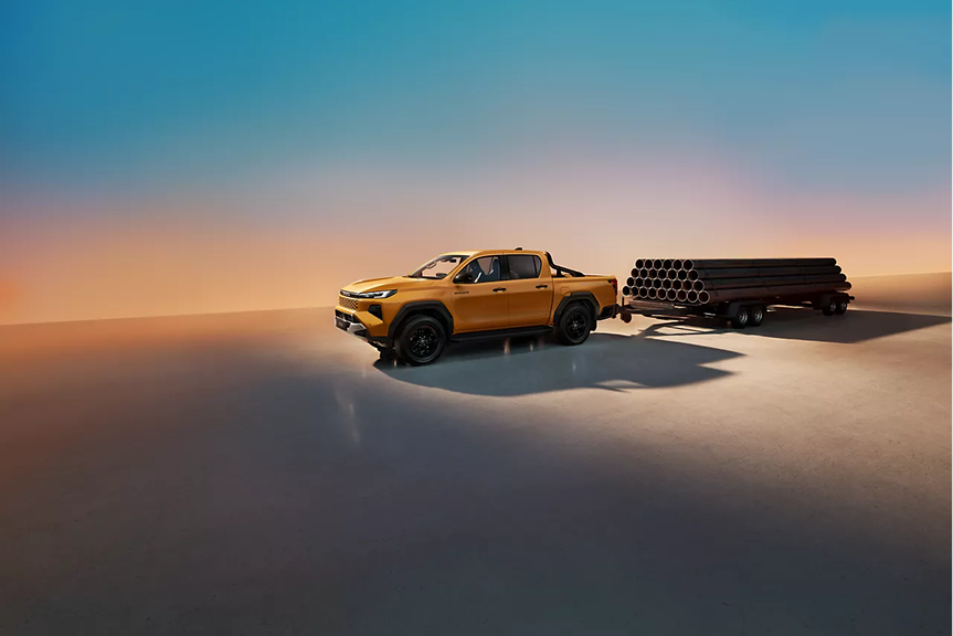 Toyota Hilux 2026 en action sur terrain accidenté