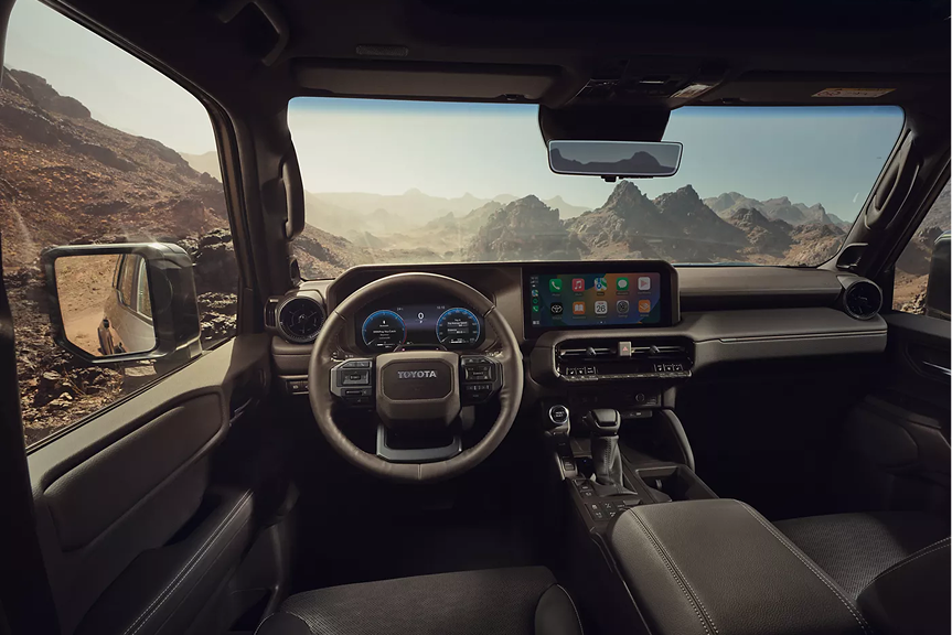 Toyota Land Cruiser 2026 en situation tout-terrain, démonstration de polyvalence