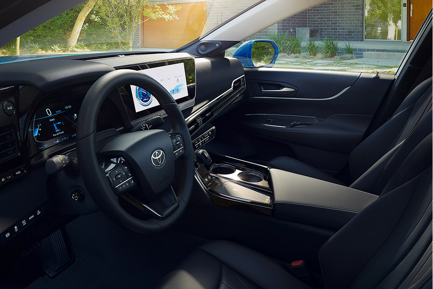Sièges arrière spacieux de la Toyota Mirai 2026