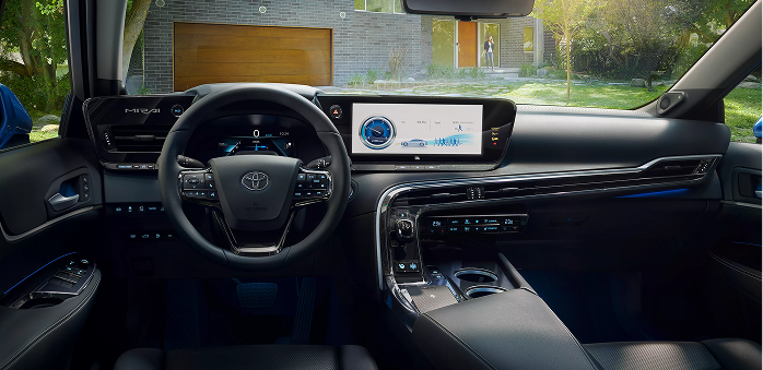 Habitacle moderne et spacieux du Toyota Mirai 2026