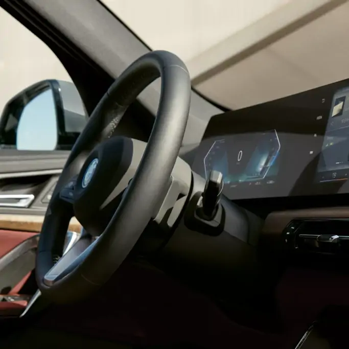 Détail de la calandre du BMW iX1