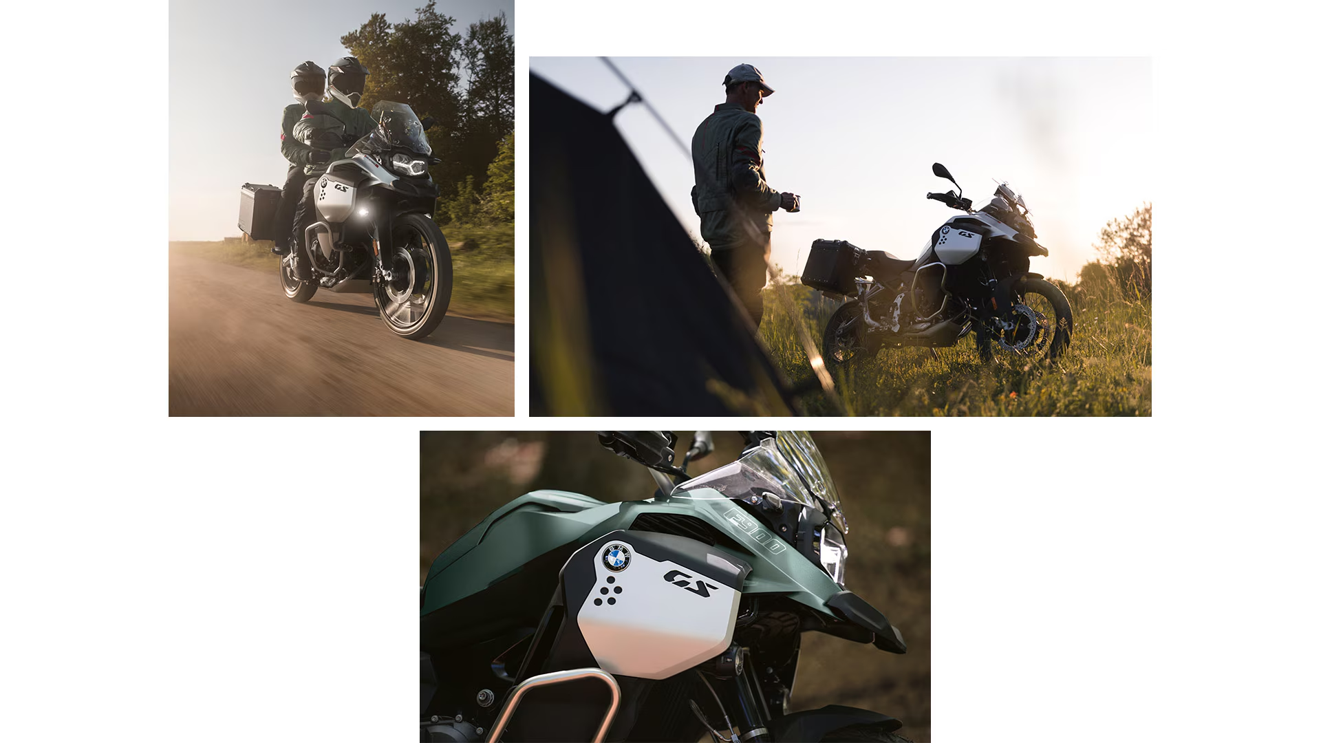 BMW F 900 GS Adventure vue de trois-quarts avant sur route