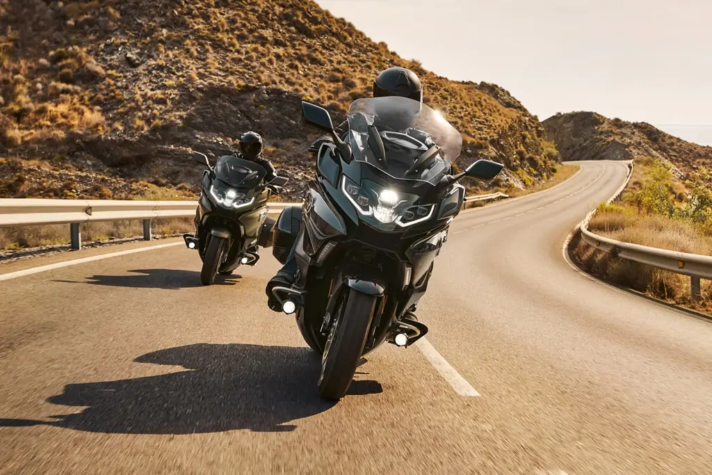 Tableau de bord numérique de la BMW K 1600 Grand America