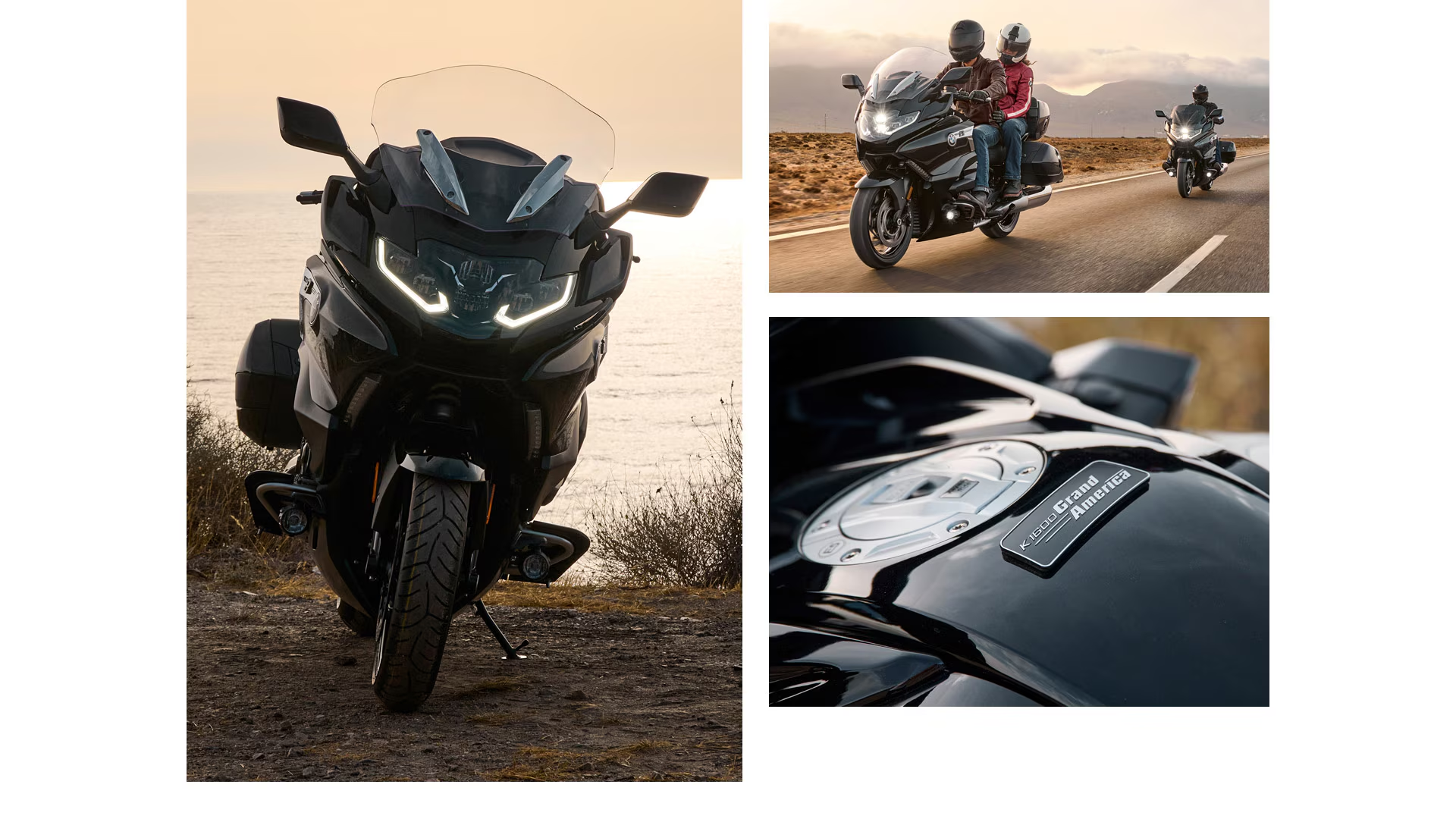 BMW K 1600 Grand America équipée pour le tourisme longue distance