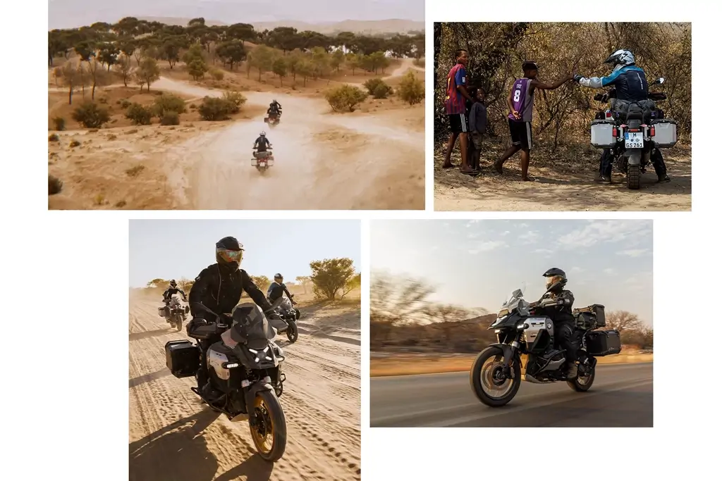 Vue latérale de la BMW R 1300 GS Adventure en pleine nature