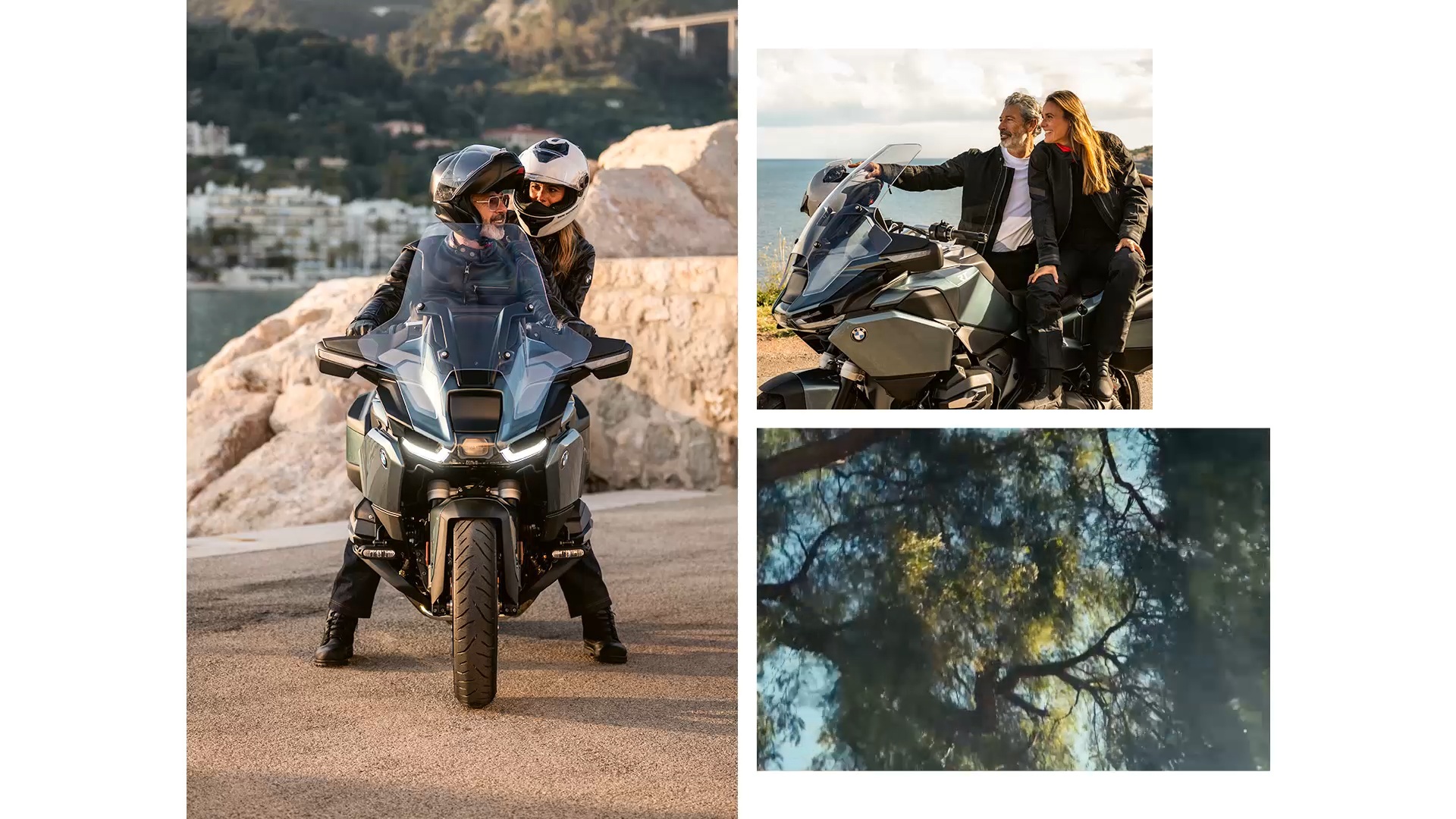 BMW R 1300 RT vue de trois-quarts avant sur route