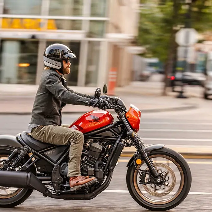 Détail du moteur bicylindre de la Honda CMX1100 Rebel