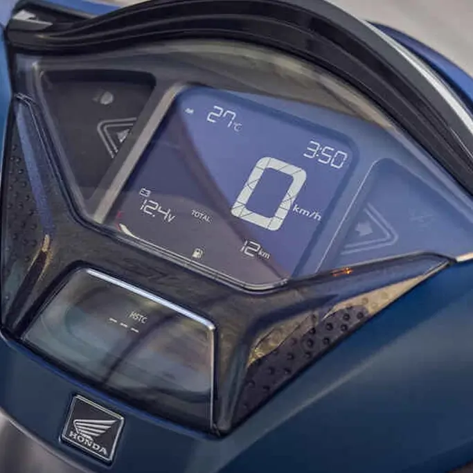 Vue arrière du Honda SH350i montrant les feux LED