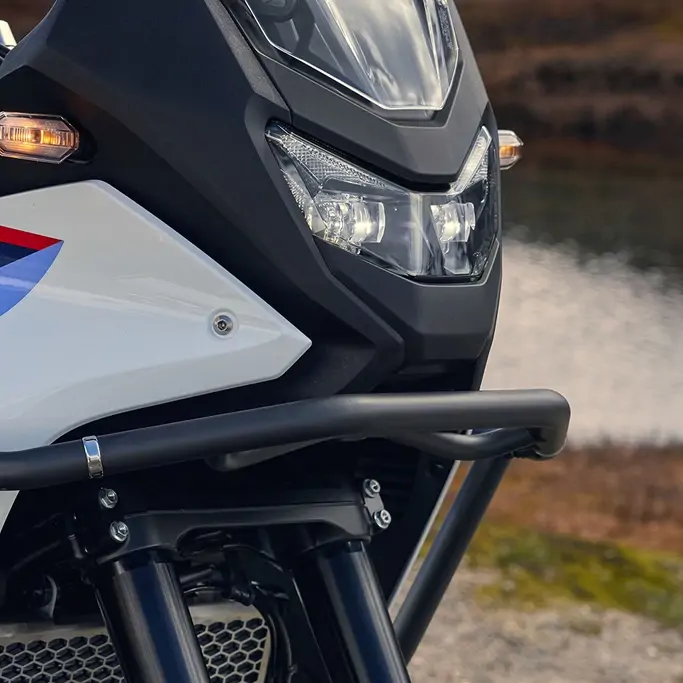 Détail du moteur bicylindre de la Honda XL750 Transalp