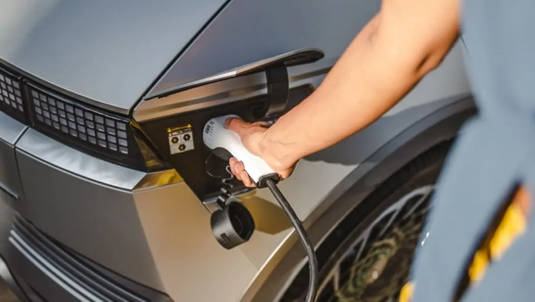Espace coffre de la Hyundai IONIQ 5 ouvert