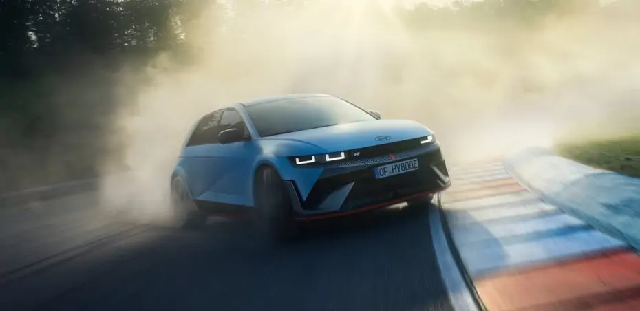 Hyundai IONIQ 5 N en action sur circuit