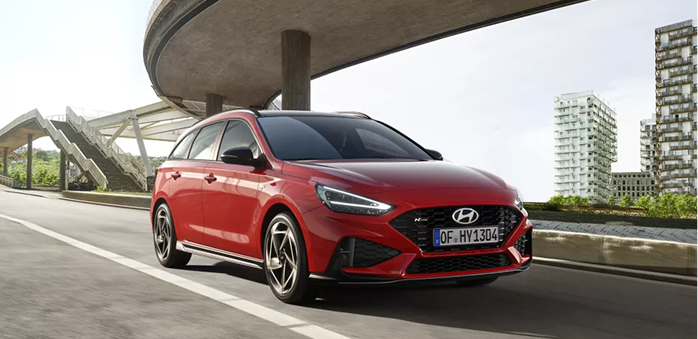 Habitacle de la Hyundai i30 Wagon avec vue sur les sièges arrière